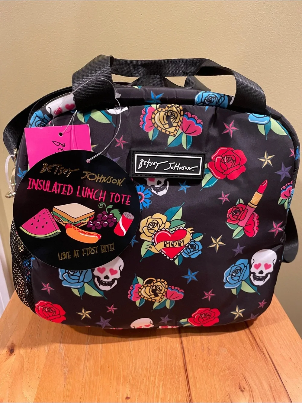 Betsey Johnson Dia de Los Muertos Insulated Lunch Tote NWT
